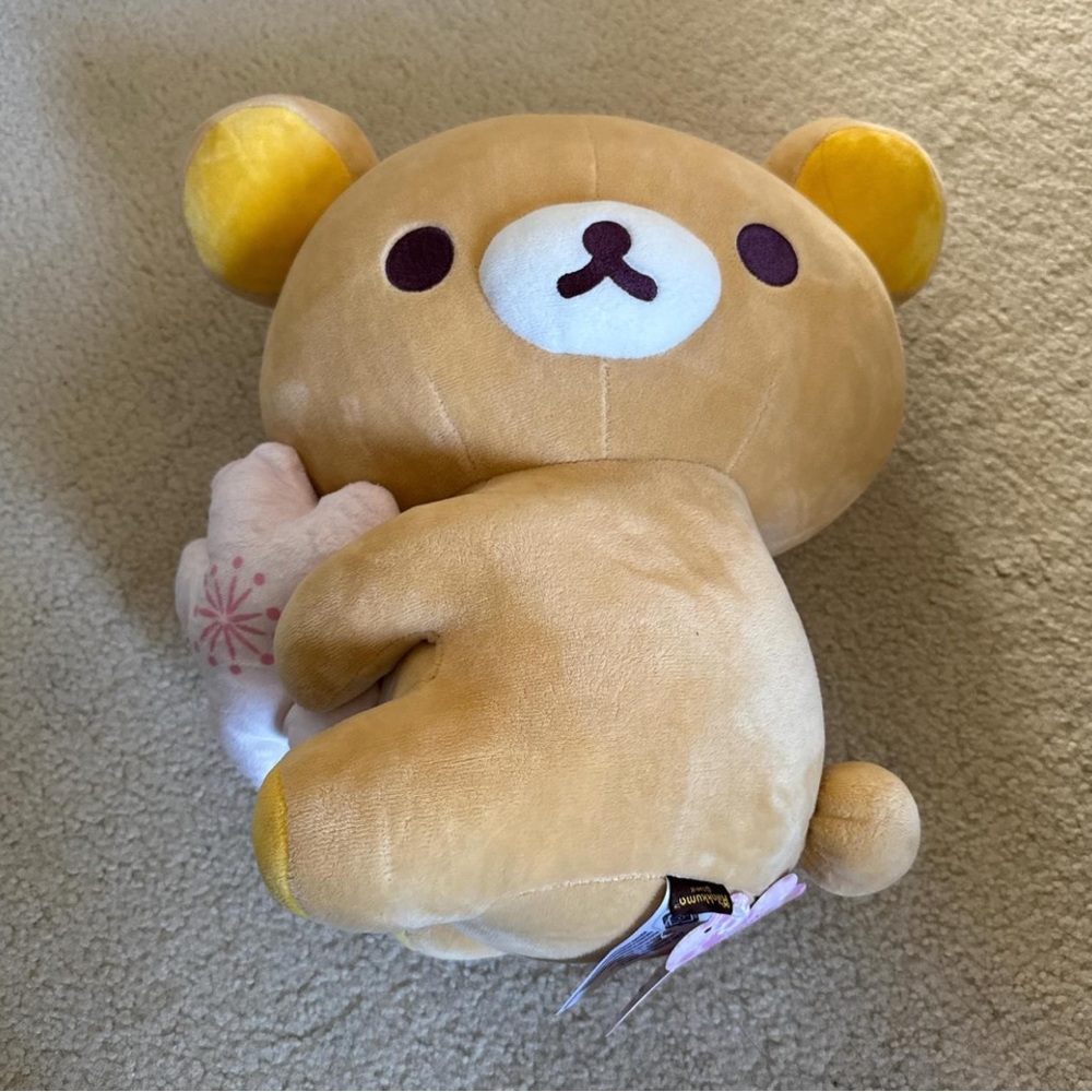 Tan and Yellow Rilakkuma Sakura Plushie